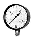 Манометр для измерения дифференциального давления Модель 711.12 с трубчатыми пружинами, с параллельными штуцерами